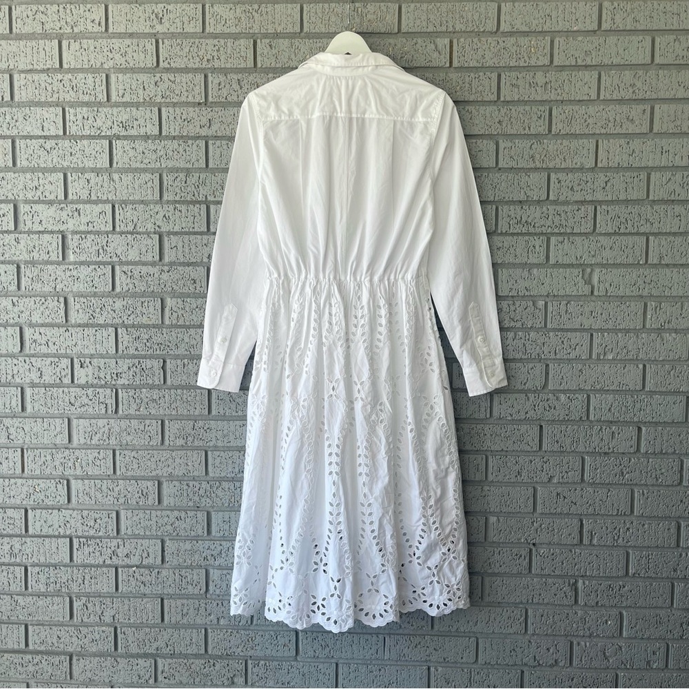 Frank & Eileen Grace Eyelet Midi Dress White Size XS $598 - Picture 5 of 7